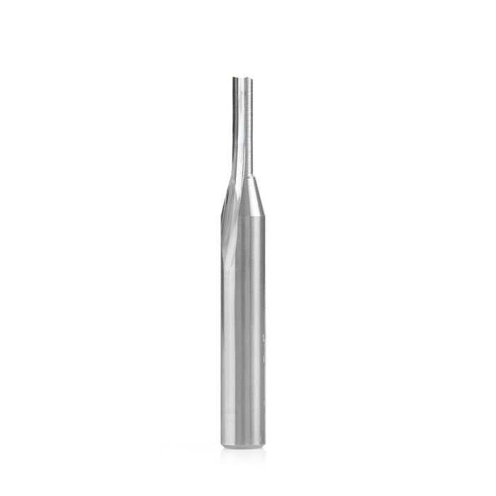 43530 Solid Carbide Single 'O' Flute Straight Grind Aluminum Cutting 1/8 Dia x 1/2 x 1/4 Inch Shank