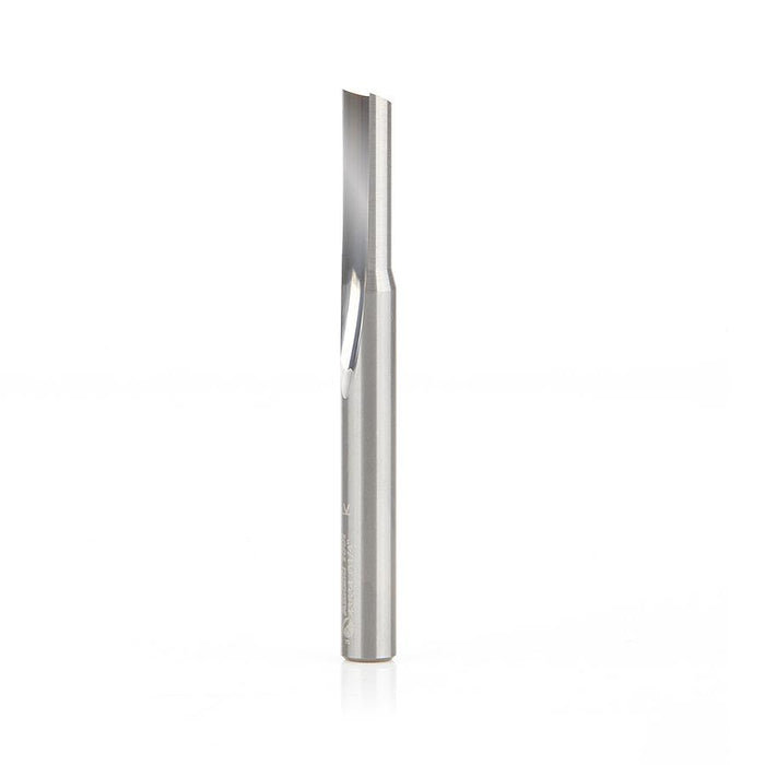 43534 Solid Carbide Single 'O' Flute Straight Grind Aluminum Cutting 1/4 Dia x 3/4 x 1/4 Inch Shank