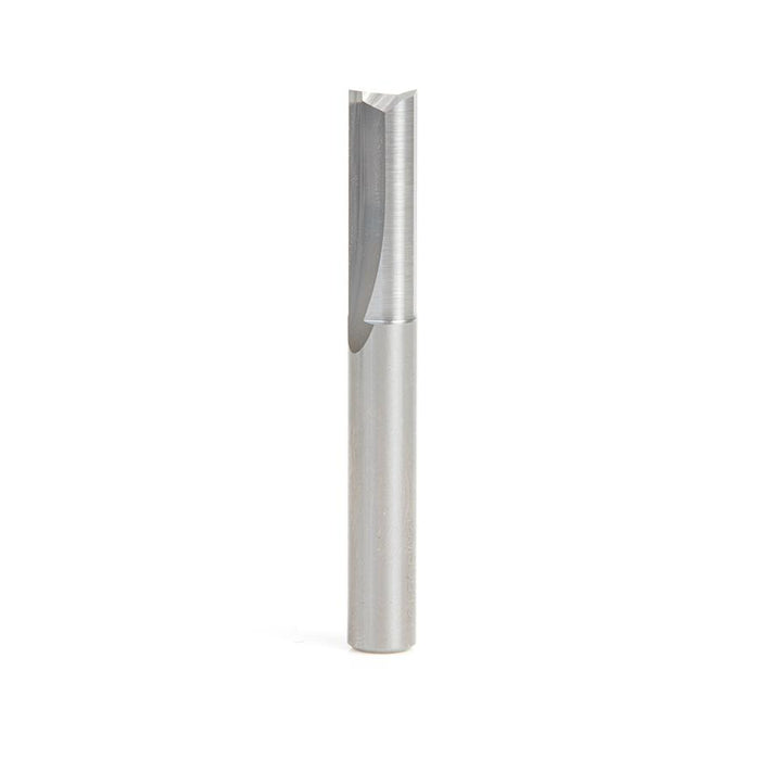 43607 Solid Carbide Double Straight 'V' Flute Plastic Cutting 1/4 Dia x 3/4 x 1/4 Inch Shank