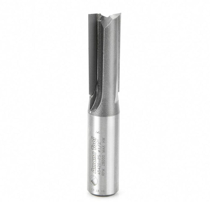 45420-PS Carbide Tipped 3 Deg Production Shear Straight Plunge 1/2 Dia x 1-1/4 x 1/2 Inch Shank