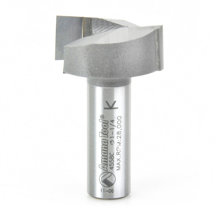 Amana Tool 45580 Carbide Tipped Mortising 1-1/4 D x 1/24 CH x 1/2 Inch SHK Router Bit