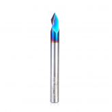 45631-K Solid Carbide V-Groove 60 Deg x 1/4 Dia x 7/32 x 1/4 Inch Shank Spektra™ Extreme Tool Life Coated Router Bit