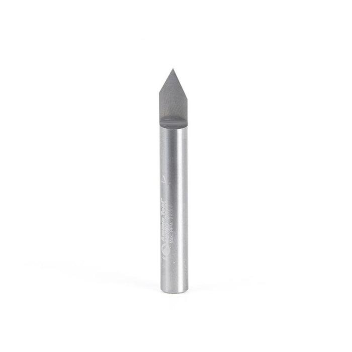 45760 Solid Carbide 60 Degree Engraving 0.005 Tip Width x 1/4 Shank x 2 Inch Long Signmaking Router Bit