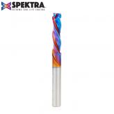 46018-K CNC Solid Carbide Spektra™ Extreme Tool Life Coated Mortise Compression Spiral 1/4 Dia x 1 Inch x 1/4 Shank