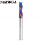 46052-K Solid Carbide Spektra™ Extreme Tool Life Coated Spiral Plunge 1/4 Dia x 3/4 x 1/4 Inch Shank Down-Cut ,3-Flute