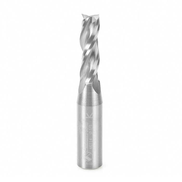 46114 Solid Carbide Spiral Plunge 3/8 Dia x 1-1/4 x 3/8 Inch Shank Up-Cut ,3-Flute