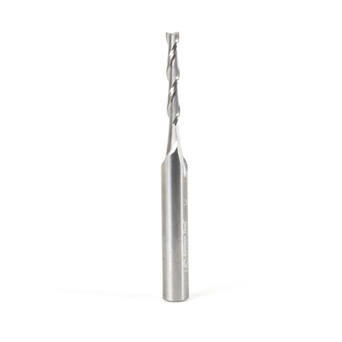 46125 Solid Carbide Spiral Plunge 1/8 Dia x 13/16  x 1/4 Shank  x 2-1/2 Inch Long Up-Cut Router Bit