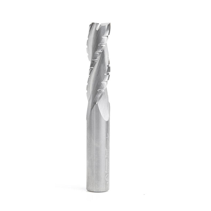 46134 CNC Solid Carbide Spiral Flute Roughing/Finishing with Chipbreaker 1/2 Dia x 1-5/8 x 1/2 Inch Shank Up-Cut, 3-Flute Router Bit