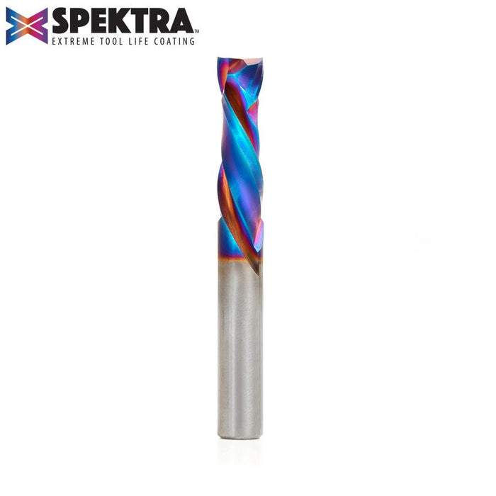 46172-K CNC Solid Carbide Spektra™ Extreme Tool Life Coated Compression Spiral 3/8 Dia x 1-1/4 Inch x 3/8 Shank