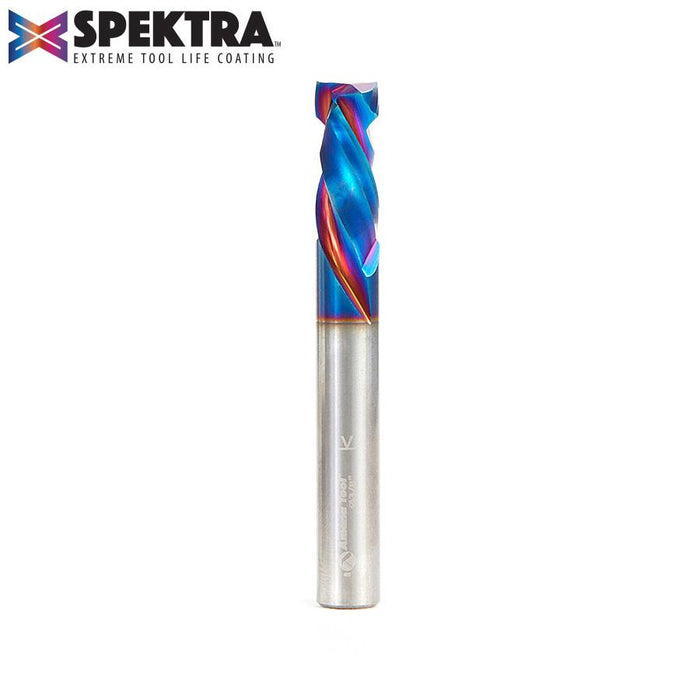 46171-K CNC Solid Carbide Spektra™ Extreme Tool Life Coated Compression Spiral 3/8 Dia x 7/8 x 3/8 Inch Shank