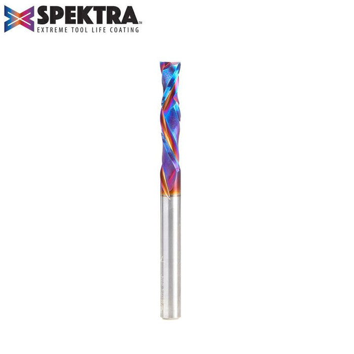 46177-K CNC Solid Carbide Spektra™ Extreme Tool Life Coated Compression Spiral 1/4 Dia x 1-1/4 x 1/4 Shank