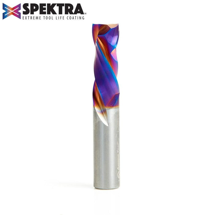 46188-K CNC Solid Carbide Spektra™ Extreme Tool Life Coated Compression Spiral 1/2 Dia x 1-1/4 x 1/2 Inch Shank