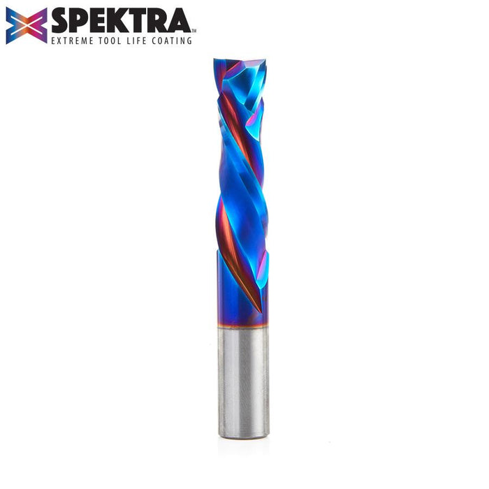 46195-K CNC Solid Carbide Spektra™ Extreme Tool Life Coated Compression Spiral 1/2 Dia x 1-3/4 x 1/2 Inch Shank