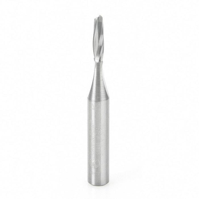 46241 Solid Carbide Spiral Plunge for Solid Wood 1/8 Dia x 1/2 x 1/4 Inch Shank Up-Cut