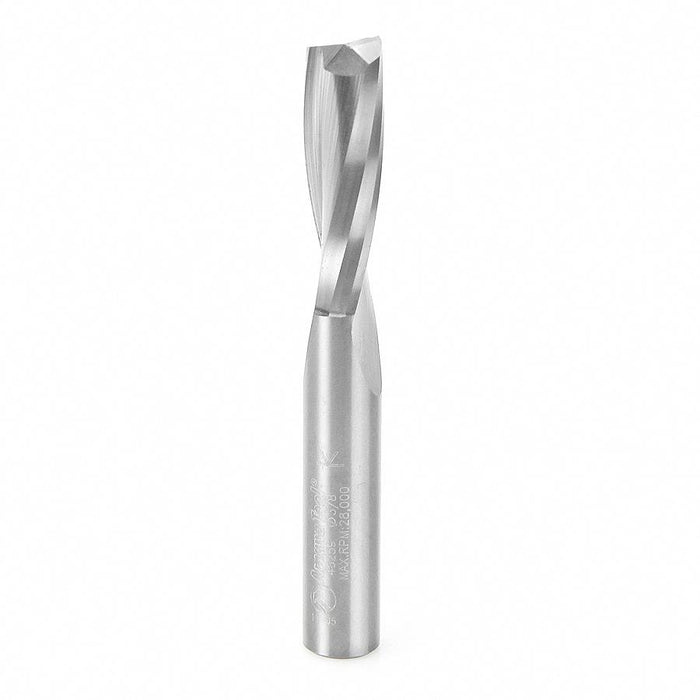 46259 Solid Carbide Spiral Plunge for Solid Wood 3/8 Dia x 1-1/4 x 3/8 Shank Up-Cut