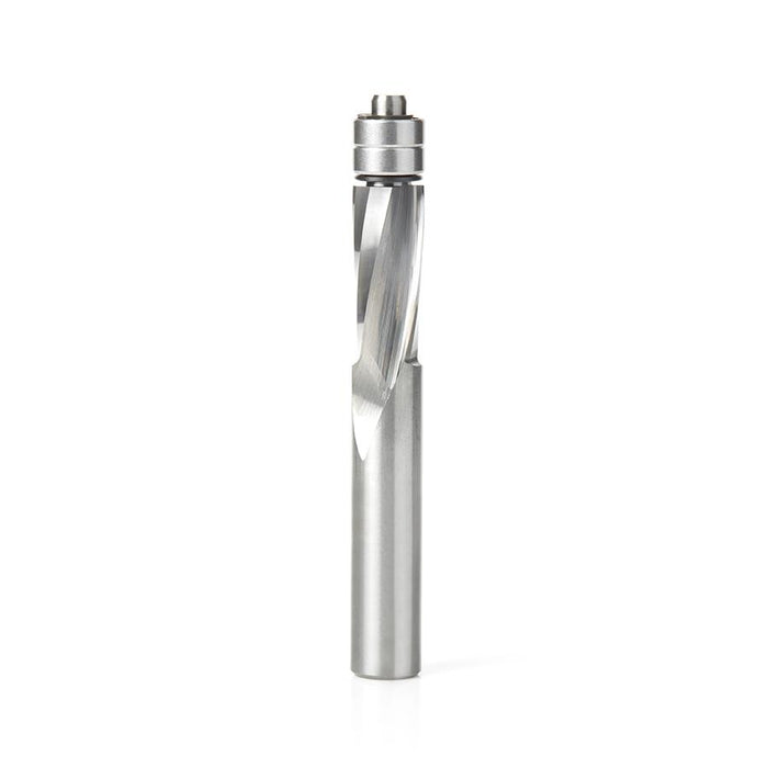 46300 Solid Carbide UltraTrim Spiral 1/2 Dia x 1-1/4 x 1/2 Inch Shank with Double Lower Ball Bearing Up-Cut