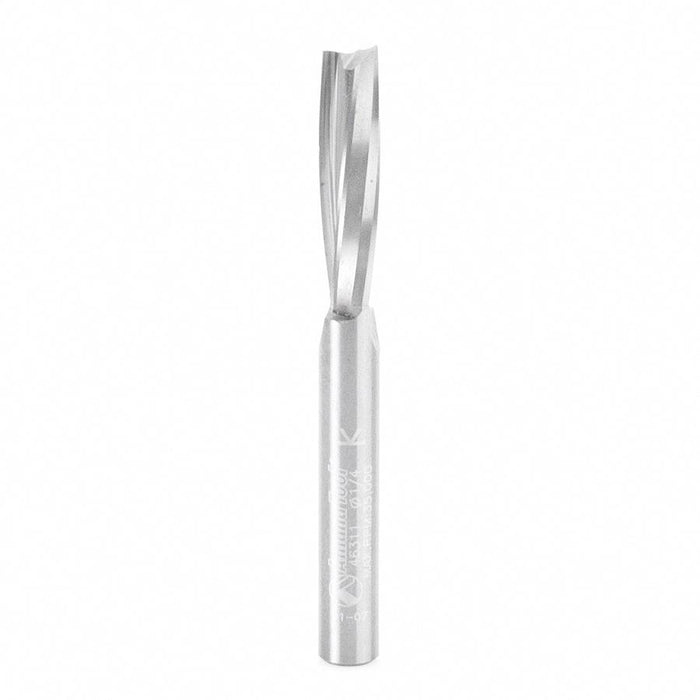 46311 Solid Carbide Slow Spiral O Flute  Acrylic Cutting 1/4 Dia x 1 Inch x 1/4 Shank Up-Cut Router Bit