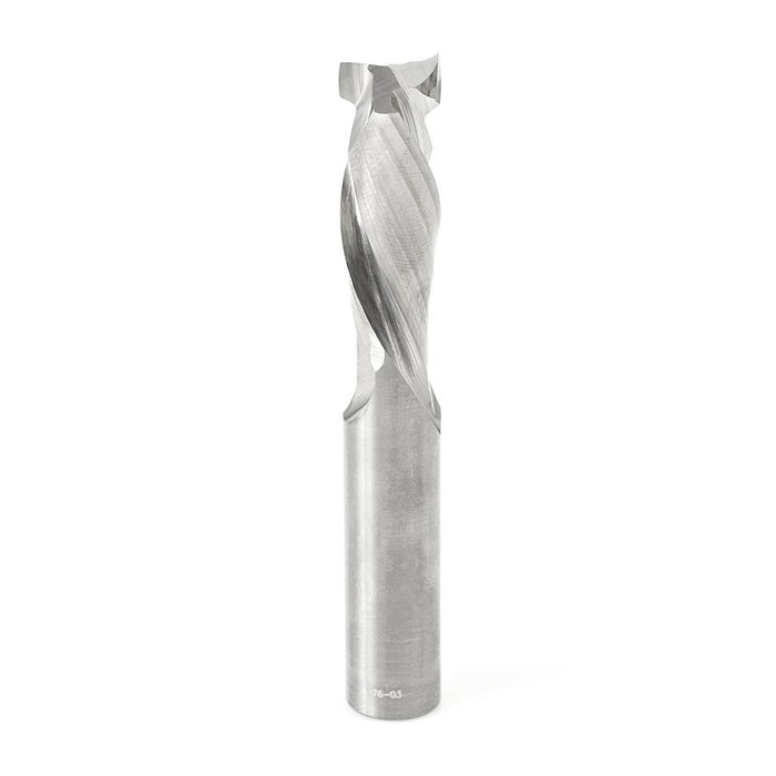 46344 CNC Solid Carbide Compression Spiral for Solid Wood 1/2 Dia x 1-3/8 x 1/2 Shank x 3-1/2 Inch Long Router Bit