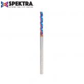 46398-K CNC Solid Carbide Spektra™ Extreme Tool Life Coated Mortise Compression Spiral 1/8 Dia x 13/16 Inch x 1/8 Shank