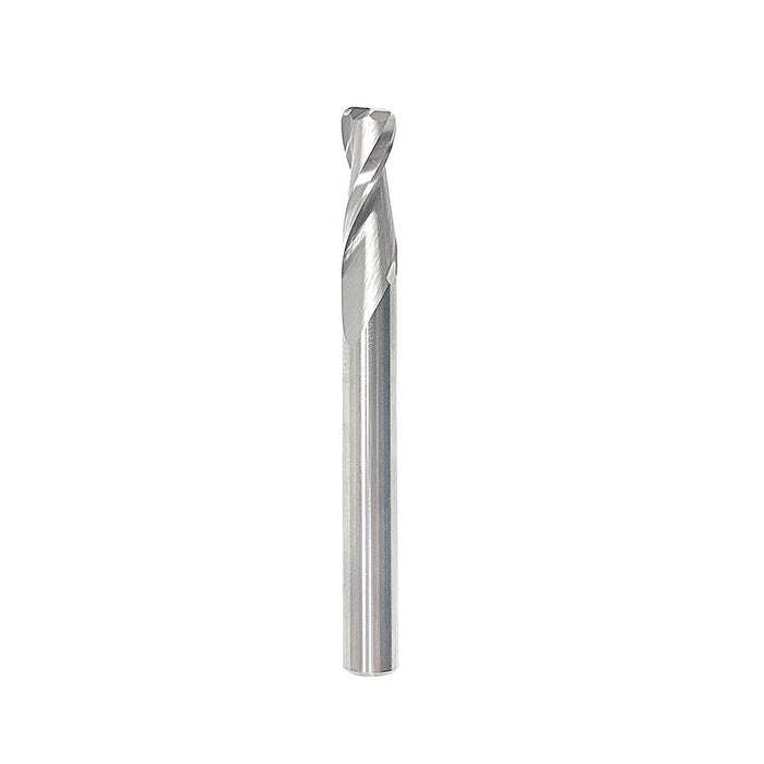 Amana Tool 46460 Solid Carbide Spiral Plunge with Corner Radius 1/16 Radius x 1/4 Dia x 3/4 x 1/4 Inch Shank Up-Cut