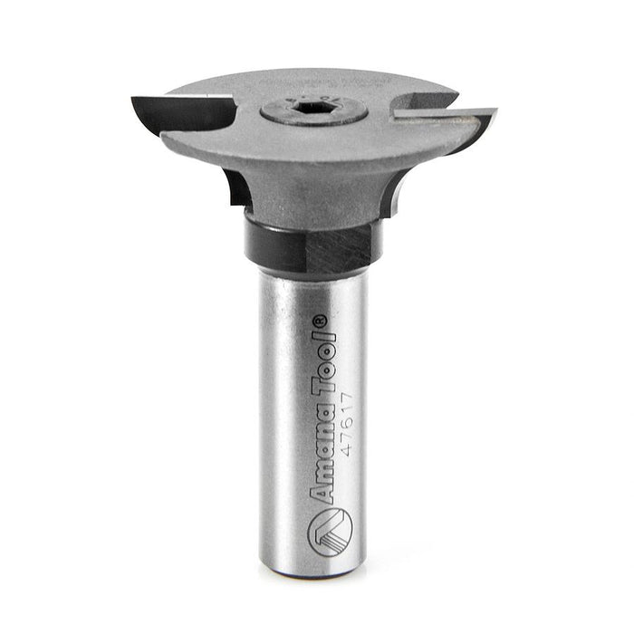 47515 Carbide Tipped Cope Cutter with Stub Spindle - 1/4 Radius x 1-5/8 Dia x 3/8 x 1/2 Inch Shank for 7/8 Material