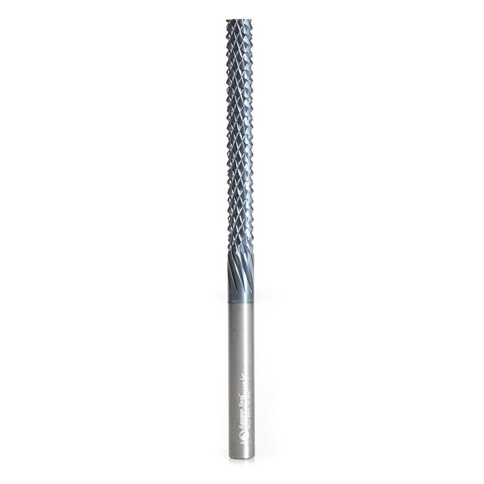 48054-N High Performance Solid Carbide Fiberglass and Composite Cutting 1/4 Dia x 2-1/8 x 1/4 Shank AlTiN Coated Plain End Router Bit