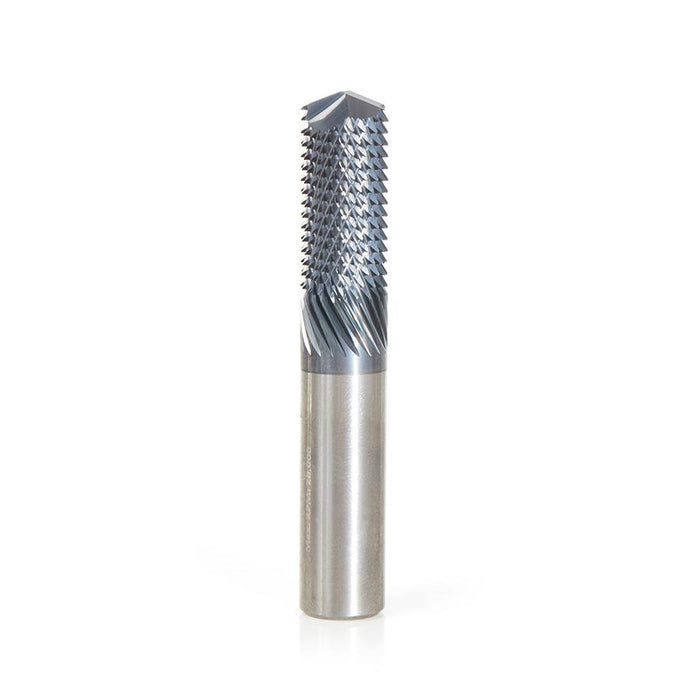 48058-D High Performance Solid Carbide Fiberglass and Composite Cutting 1/2 Dia x 1-1/8 x 1/2 Shank AlTiN Coated Drill End Router Bit