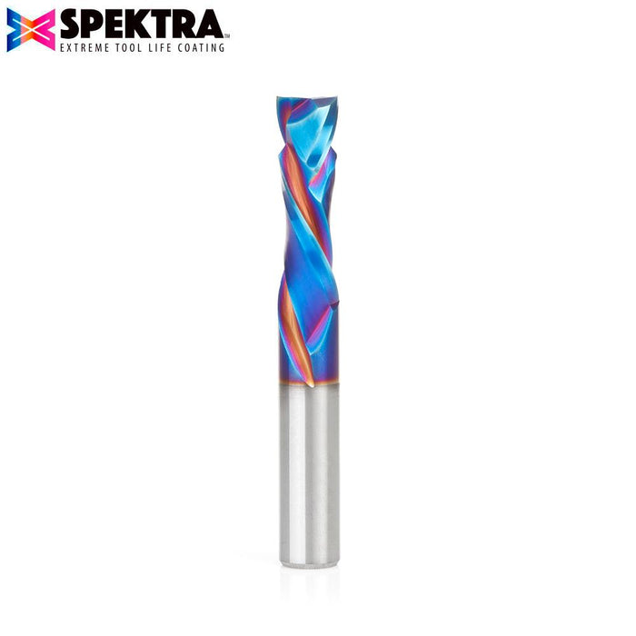 48312-K CNC Solid Carbide Spektra™ Extreme Tool Life Coated Compression Spiral 10mm Dia x 32mm x 10mm Shank