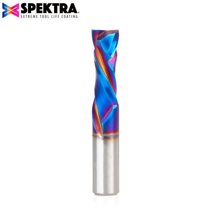 48316-K CNC Solid Carbide Spektra™ Extreme Tool Life Coated Compression Spiral 12mm Dia x 32mm x 12mm Shank