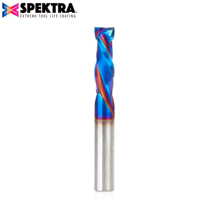 48352-K CNC Solid Carbide Spektra™ Extreme Tool Life Coated Mortise Compression Spiral 8mm Dia x 25mm x 8mm Shank