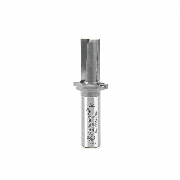 49720 Carbide Tipped Plunging Round Over (Elongated Plunge) 1/8 Radius x 7/8 Dia x 1-7/32 x 1/2 Inch Shank Router Bit