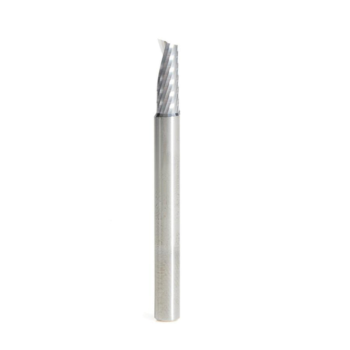 51374 Solid Carbide CNC Spiral 'O' Single Flute, Aluminum Cutting 3/16 Dia x 1/2 x 3/16 Shank x 2 Inch Long Up-Cut Router Bit