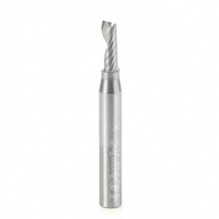 Amana Tool 51408 Solid Carbide CNC Spiral 'O' Flute, Aluminum Cutting 3/16 Dia x 1/2 x 1/4 Inch Shank Up-Cut