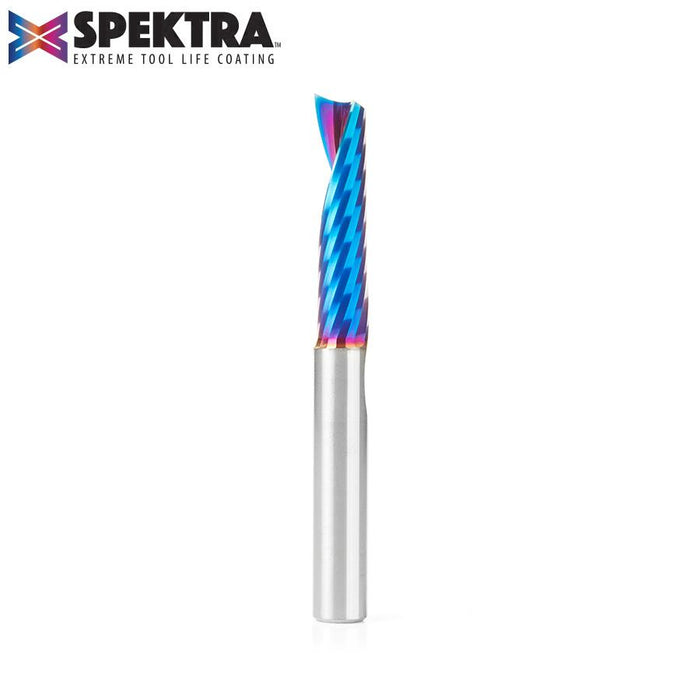 51427-K Solid Carbide CNC Spektra™ Extreme Tool Life Coated Spiral 'O' Flute, Plastic Cutting 3/8 Dia x 1-5/8 x 3/8 Inch Shank Up-Cut Router Bit