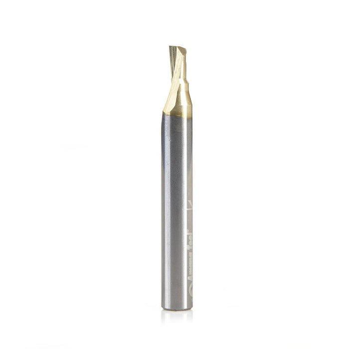 51450 Soft Aluminum Cutting 3/16 Dia x 1/4 x 1/4 Shank Single Flute Up-Cut (Up Shear) Solid Carbide ZrN Coated