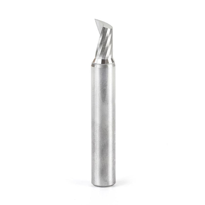 51457 Solid Carbide CNC Spiral 'O' Single Flute, Aluminum Cutting 11/32 Dia x 9/16 x 3/8 Shank x 2-1/2 Inch Long Up-Cut Router Bit with Mirror Finish