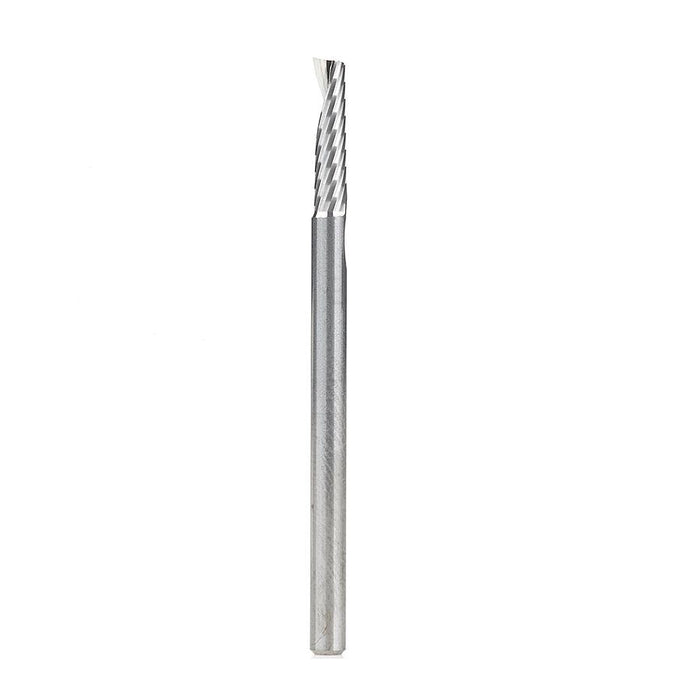 Amana Tool 51459 Solid Carbide CNC Spiral 'O' Flute, Aluminum Cutting 1/8 Dia x 1/2 x 1/8 Shank Up-Cut