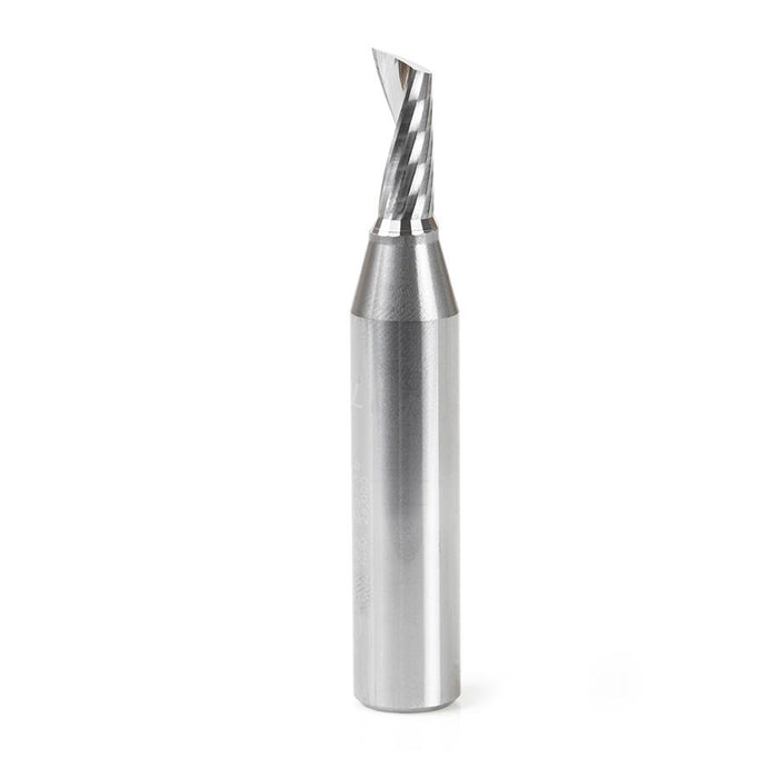 51483 Solid Carbide CNC Spiral 'O' Single Flute, Aluminum Cutting 5/16 Dia x 3/4 x 1/2 Shank x 3 Inch Long Up-Cut Router Bit