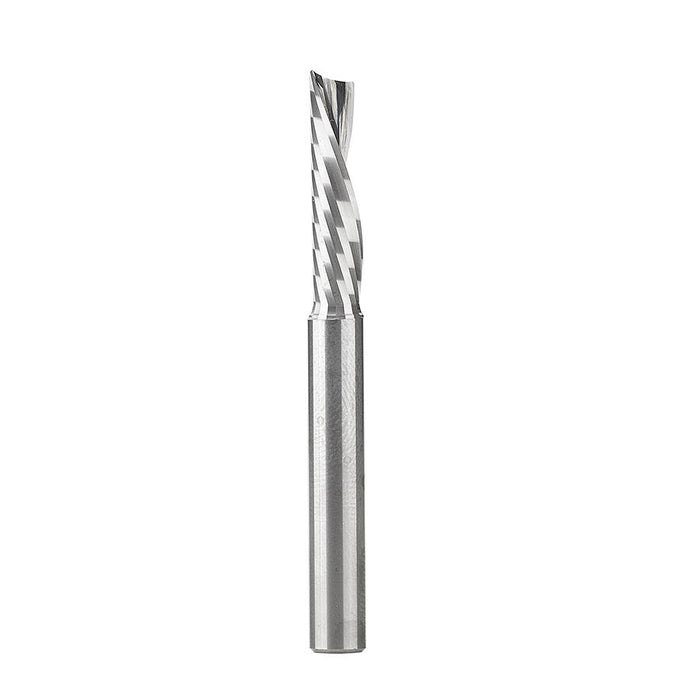 51505 Solid Carbide CNC Spiral 'O' Flute, Plastic Cutting 1/4 Dia x 1 Inch x 1/4 Shank Down-Cut