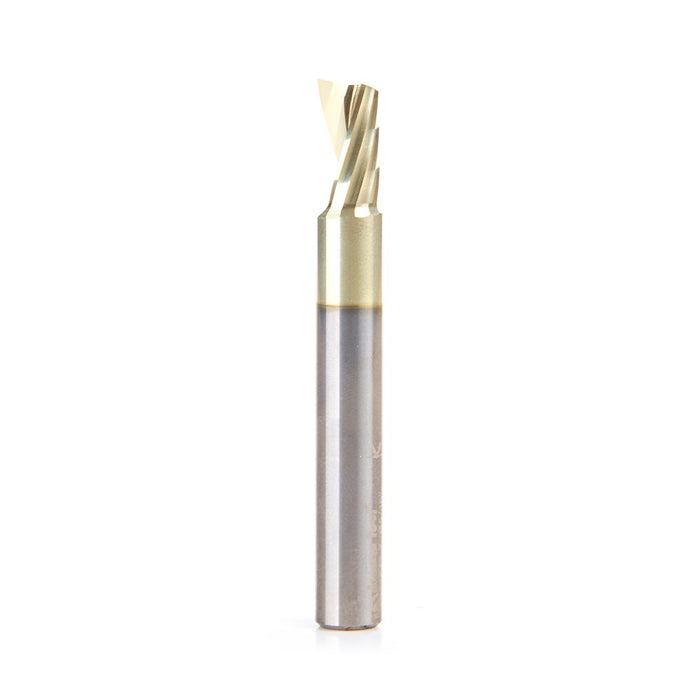 51642-Z Solid Carbide CNC Spiral 'O' Flute, Aluminum Cutting 5/16 Dia x 9/16 x 5/16 Shank Up-Cut ZrN Coated Router Bit