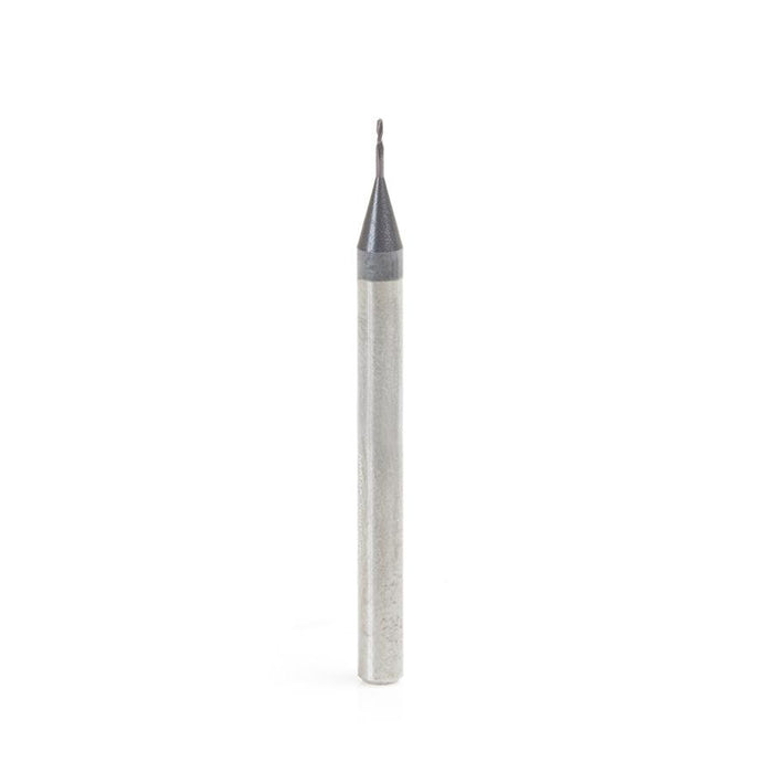 51662 AlTiN Coated CNC Steel, Stainless Steel & Composite Square Mini End Mill 0.020 Dia x 0.060 x 1/8 Shank