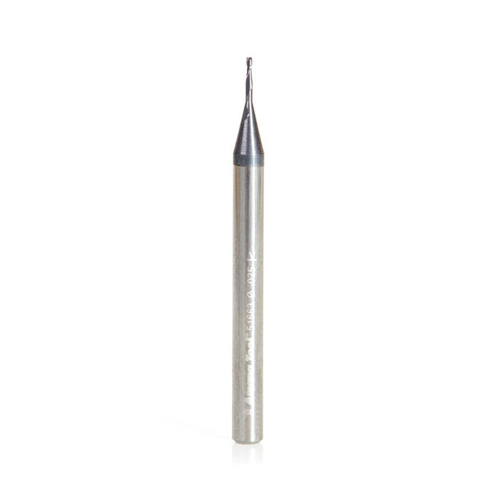 51663 AlTiN Coated CNC Steel, Stainless Steel & Composite Square Mini End Mill 0.025 Dia x 0.075 x 1/8 Shank