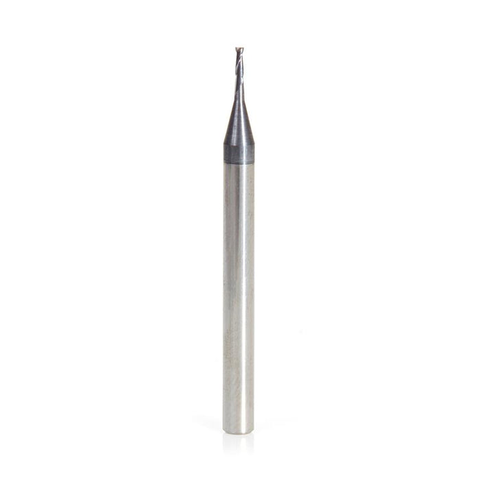 51665 AlTiN Coated CNC Steel, Stainless Steel & Composite Square Mini End Mill 0.035 Dia x 0.105 x 1/8 Shank