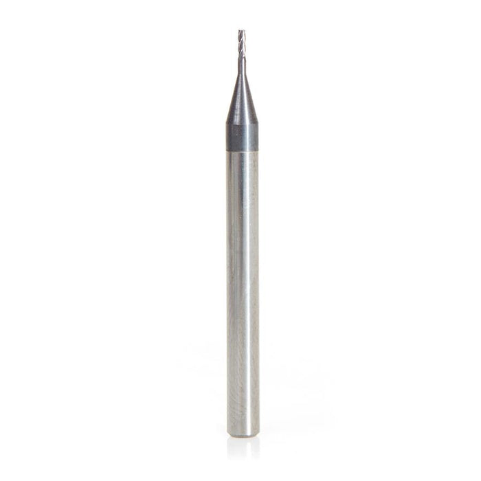 51723 AlTiN Coated CNC Steel, Stainless Steel & Composite Square Mini End Mill 0.030 Dia x 0.090 x 1/8 Shank