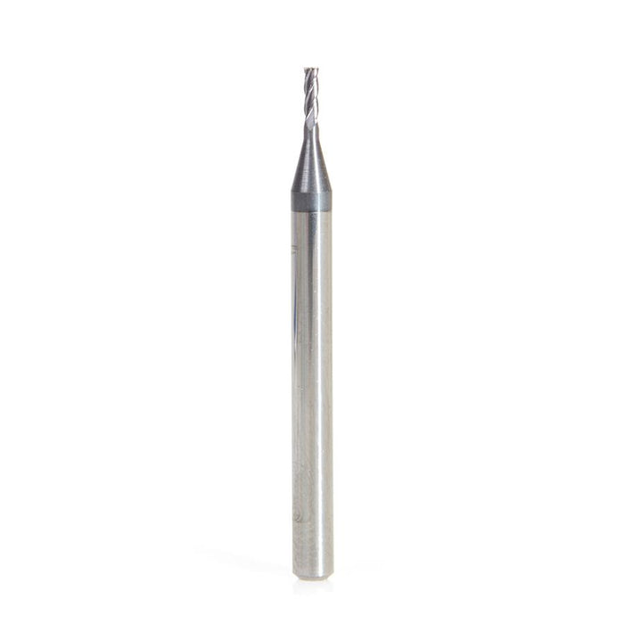 51726 AlTiN Coated CNC Steel, Stainless Steel & Composite Square Mini End Mill 0.045 Dia x 0.135 x 1/8 Shank