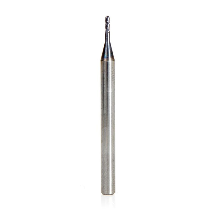 51756 AlTiN Coated CNC Steel, Stainless Steel & Composite Ball End Mini Mill 0.040 Dia x 0.120 x 1/8 Shank