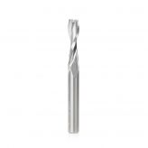 51769 Solid Carbide CNC Spiral Double 'O' Flute, Plastic Cutting 1/4 Dia x 1 x 1/4 Shank x 2-1/2 Inch Long Up-Cut Router Bit