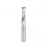 51780 Solid Carbide CNC Spiral Double 'O' Flute, Plastic Cutting 3/8 Dia x 1-1/8 x 3/8 Shank x 3 Inch Long Up-Cut Router Bit