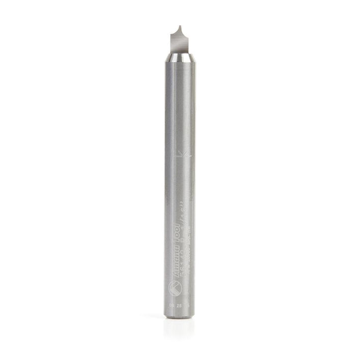 56142 Solid Carbide Point Cutting Roundover 1/16 Radius x 9/64 Dia x 7/32 x 1/4 Shank Router Bit