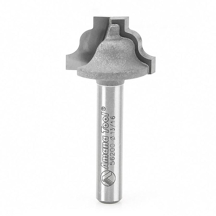 56200 Carbide Tipped Plunging Ogee Stile 1/8 Radius x 13/16 Dia x 33/64 x 1/4 Inch Shank